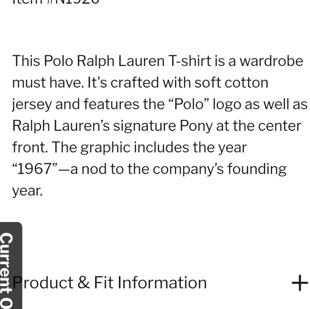 Polo by Ralph Lauren Circle Logo And Signature Pony Red Tee Shirt